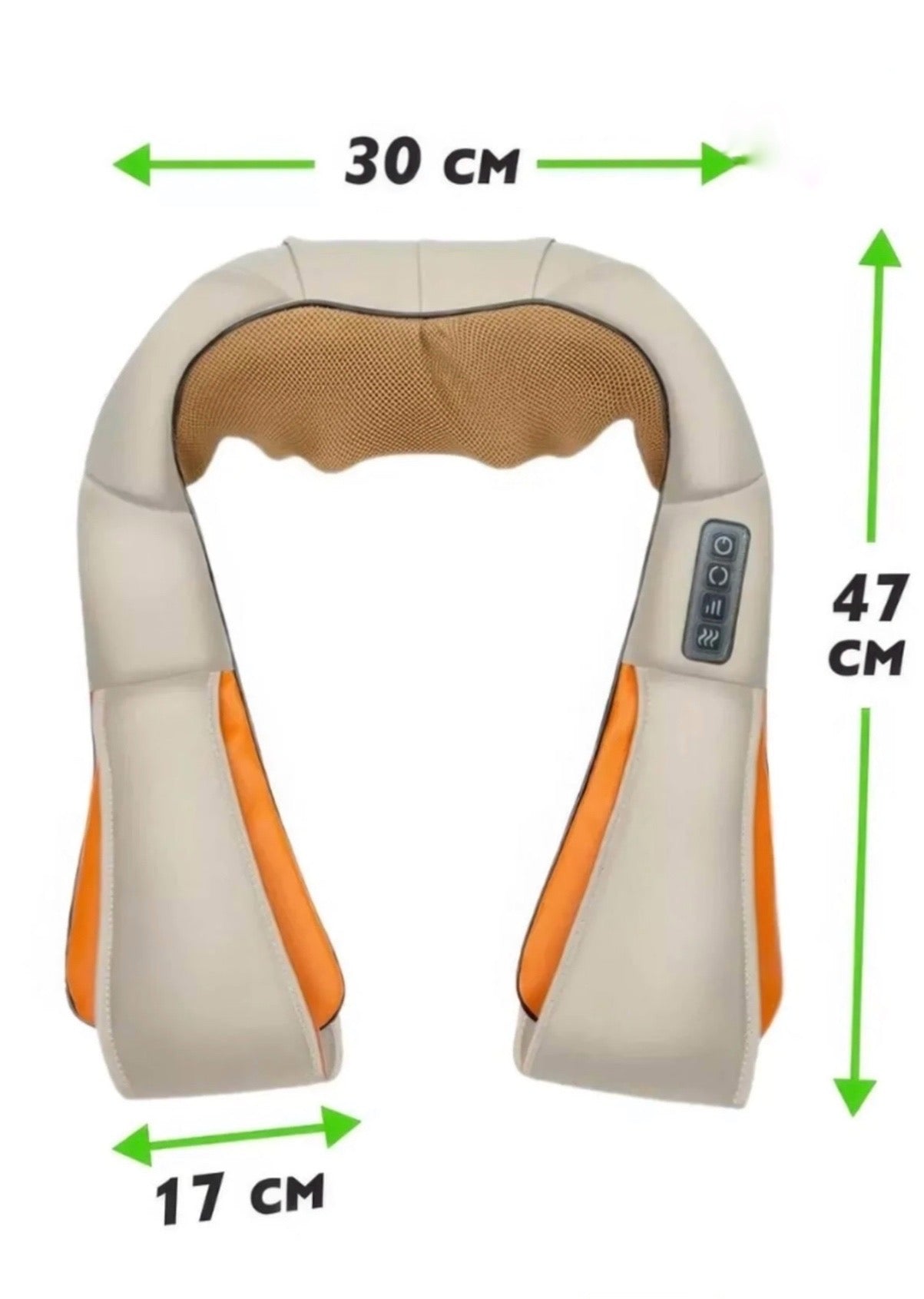 Isıtmalı Omuz & Boyun Yoğurmalı Masaj Cihazı – Derin Doku Masajı | 8 Kafalı Isı Terapisi