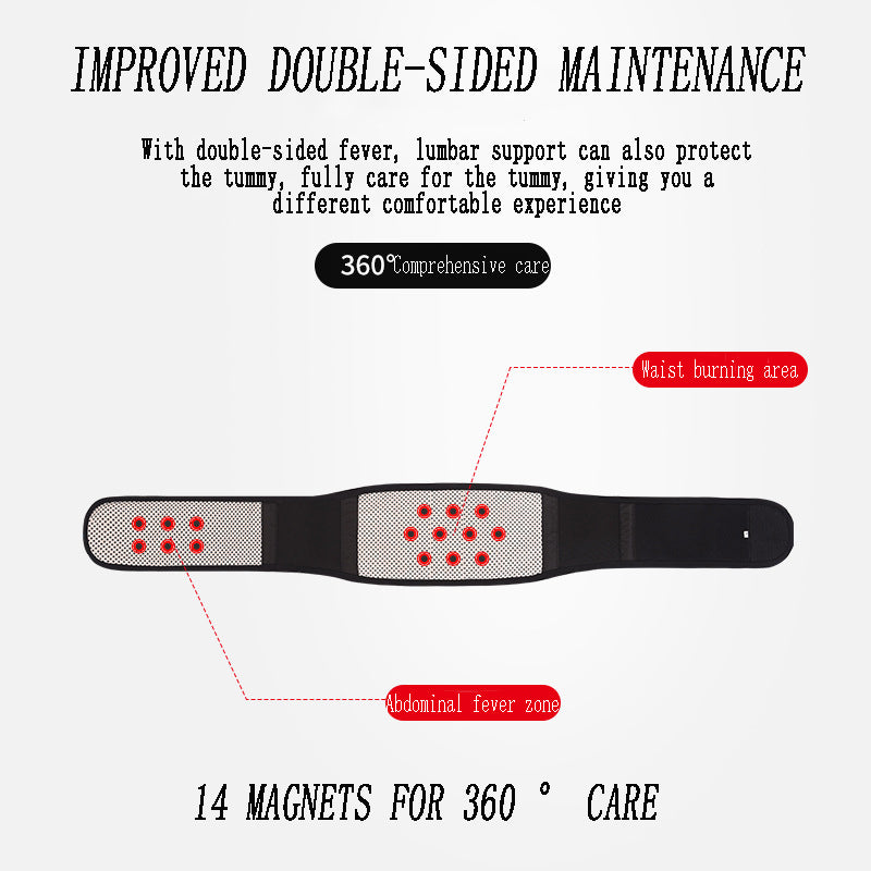 PosturePro™ HeatMag Belt – Heated Magnetic Lumbar Support Brace