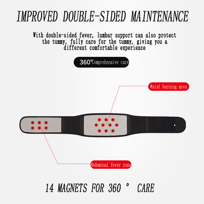 PosturePro™ HeatMag Belt – Heated Magnetic Lumbar Support Brace