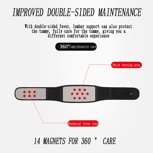 PosturePro™ HeatMag Belt – Heated Magnetic Lumbar Support Brace